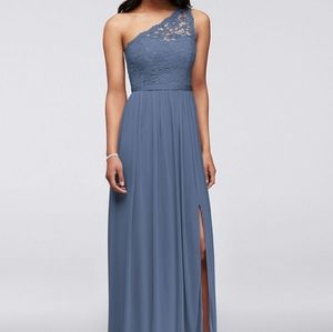 Steel Blue Bridesmaid Dress